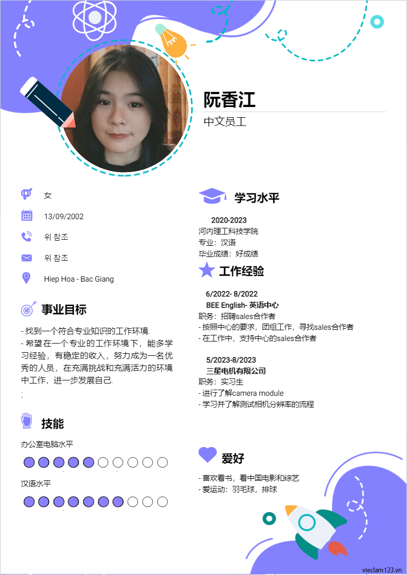 ảnh cv