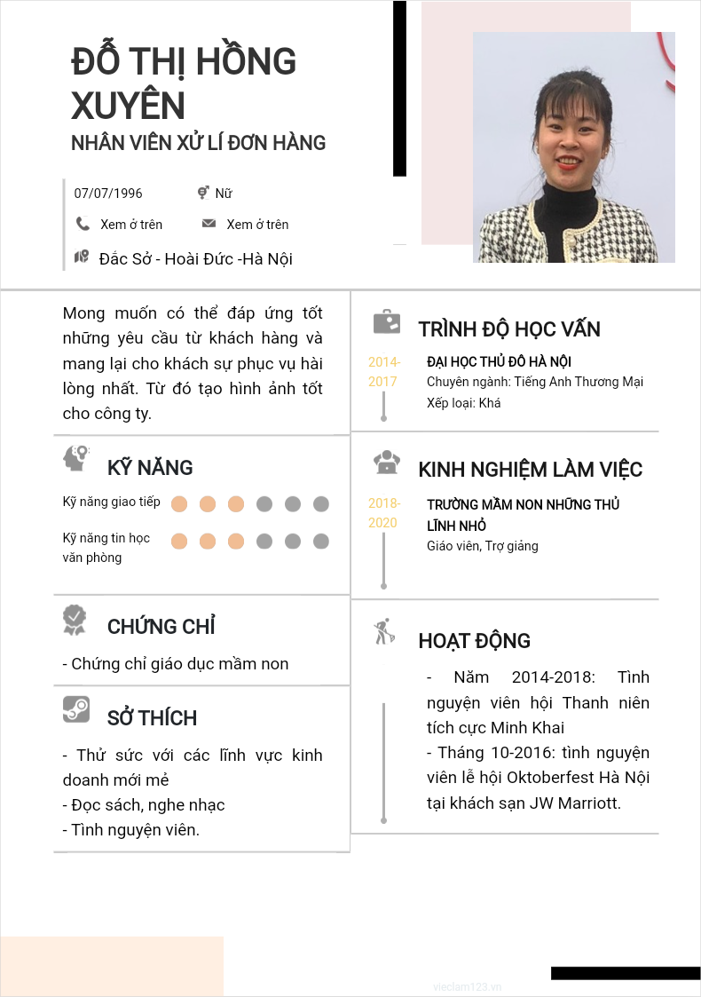 ảnh cv