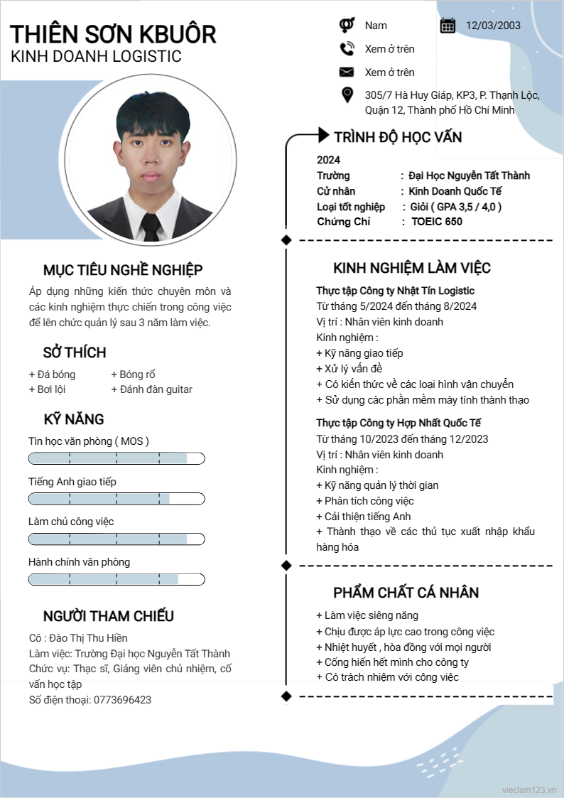 ảnh cv