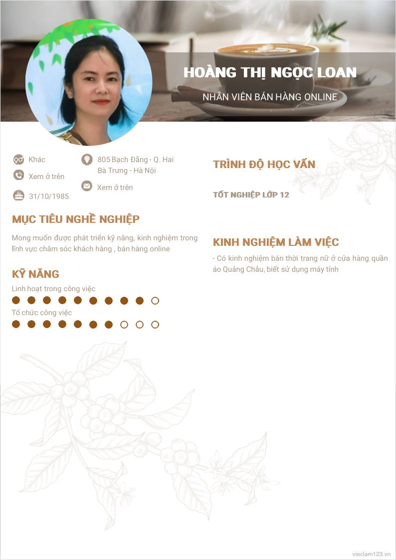 ảnh cv