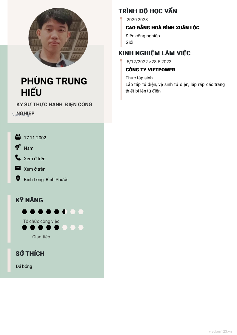 ảnh cv