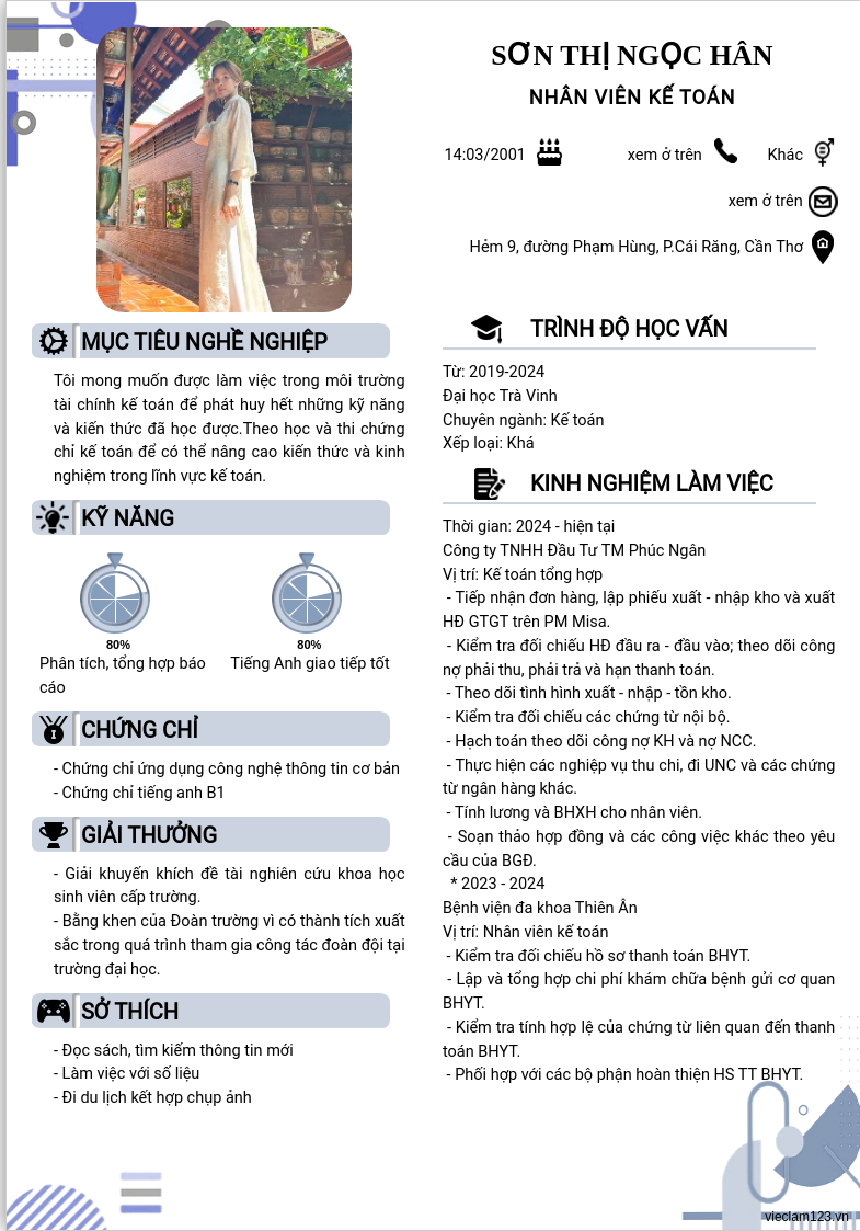 ảnh cv