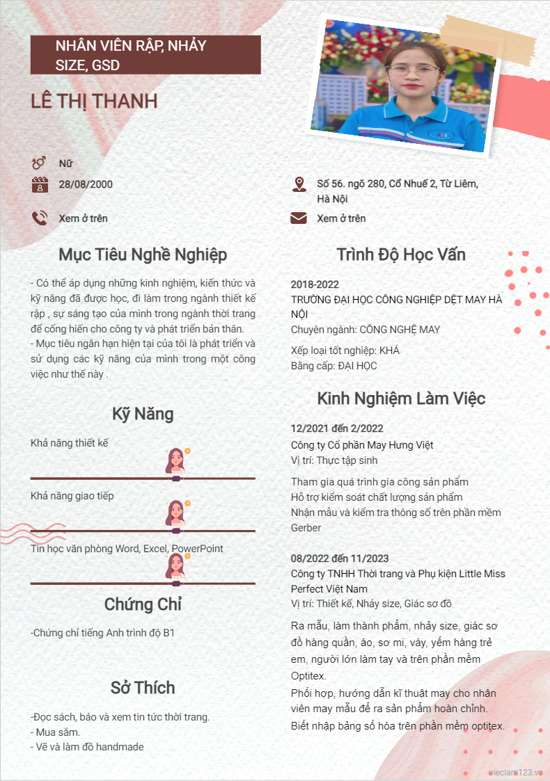 ảnh cv