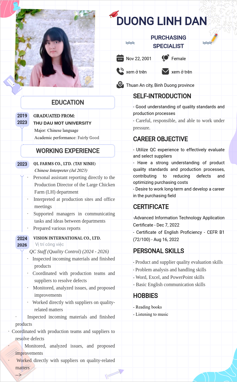 ảnh cv