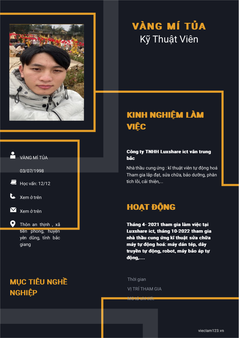 ảnh cv