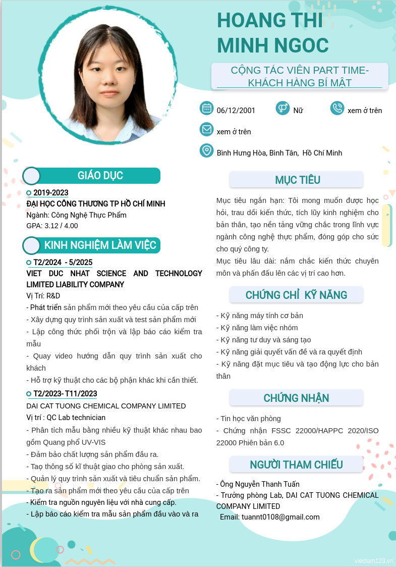 ảnh cv