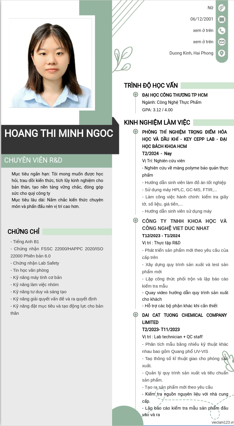 ảnh cv