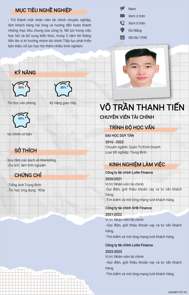 ảnh cv