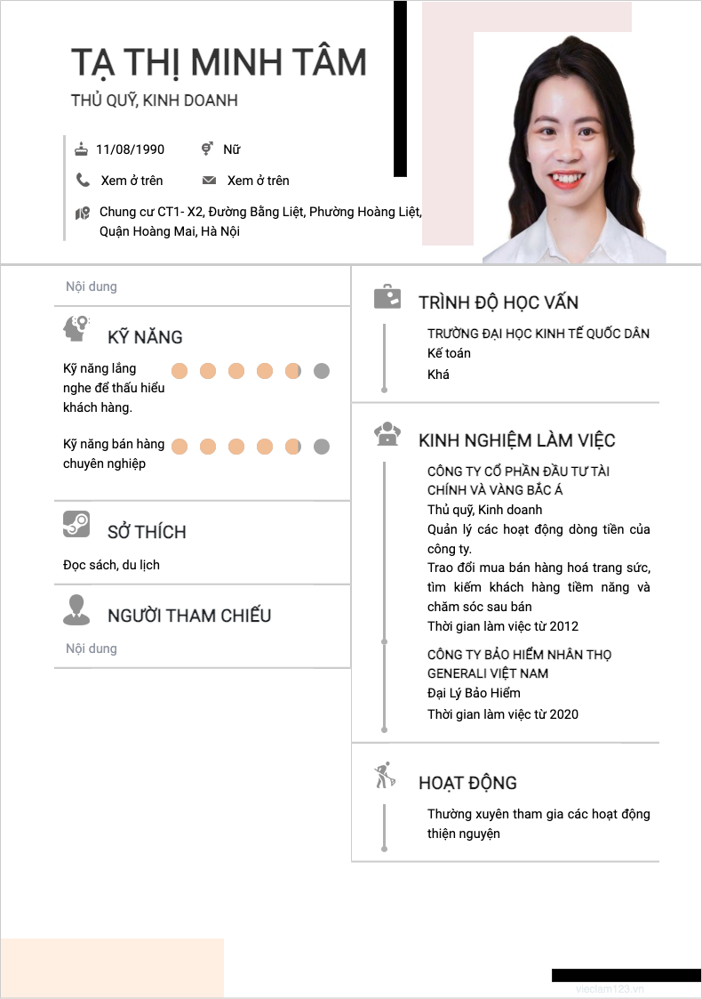 ảnh cv