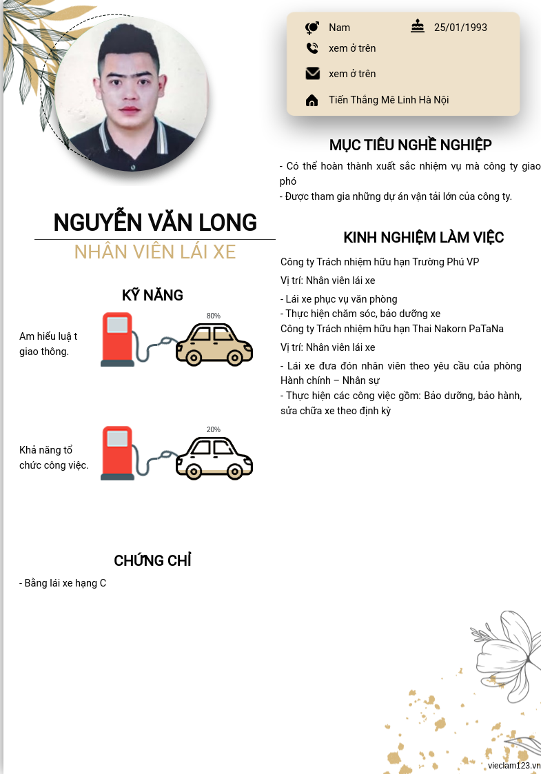 ảnh cv