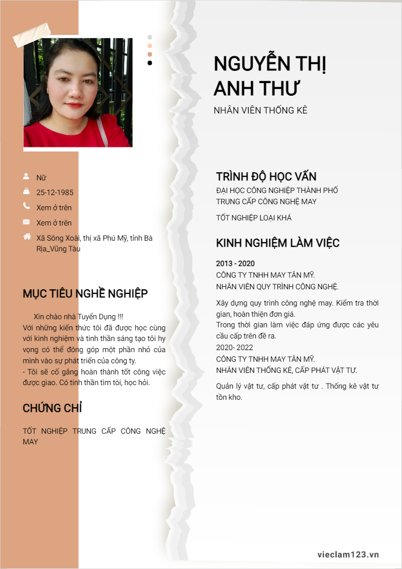 ảnh cv