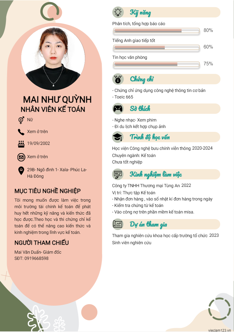 ảnh cv