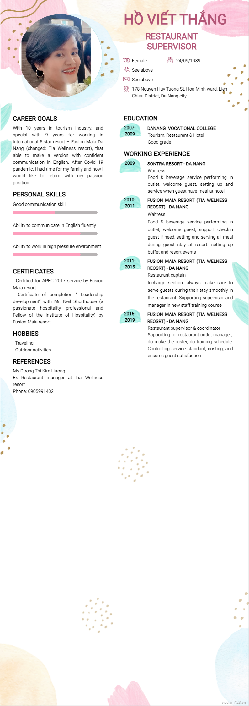 ảnh cv