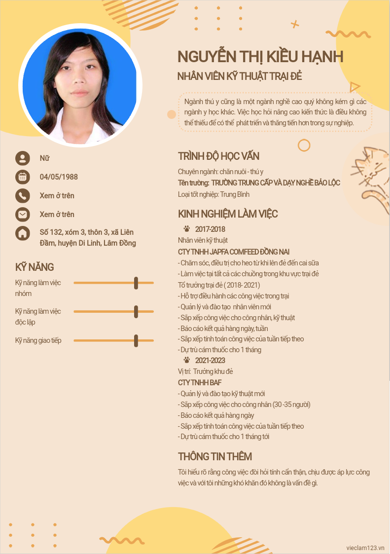 ảnh cv