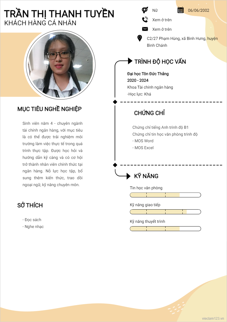 ảnh cv