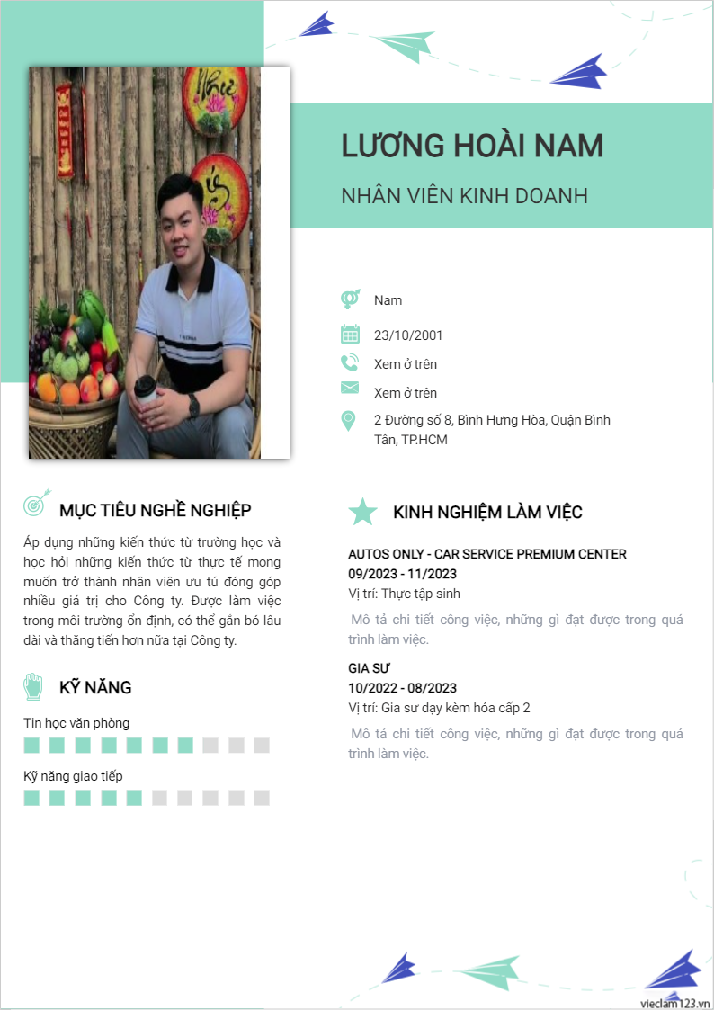 ảnh cv