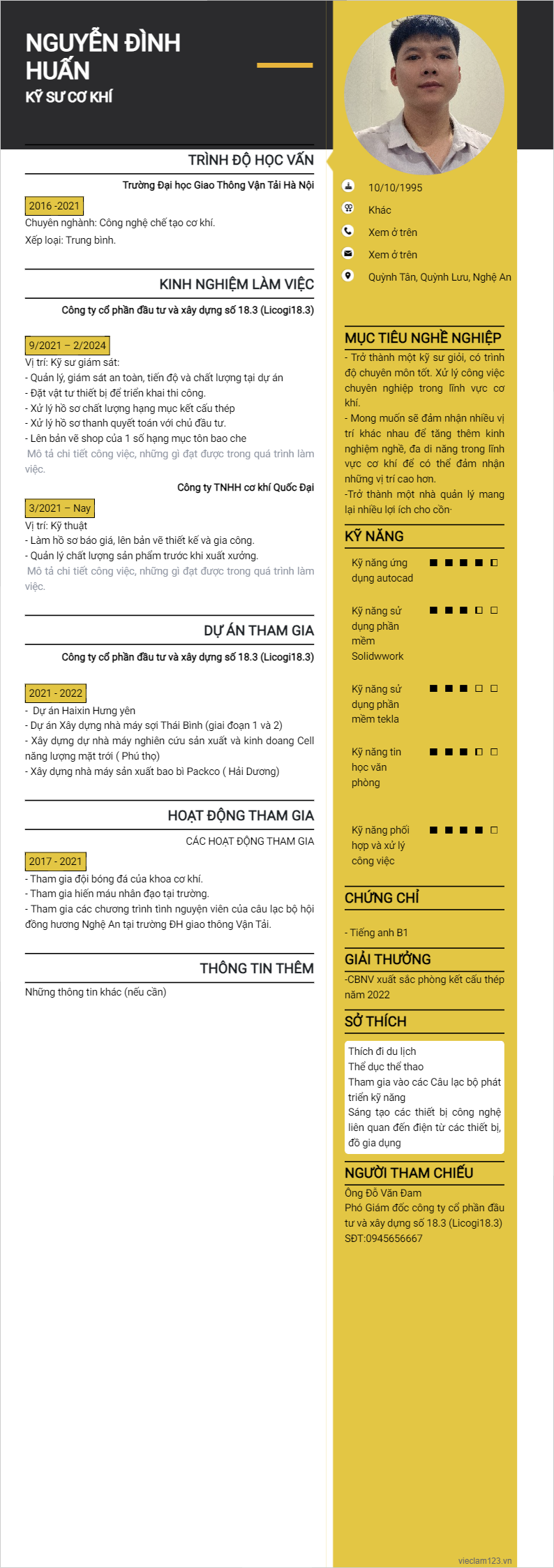 ảnh cv