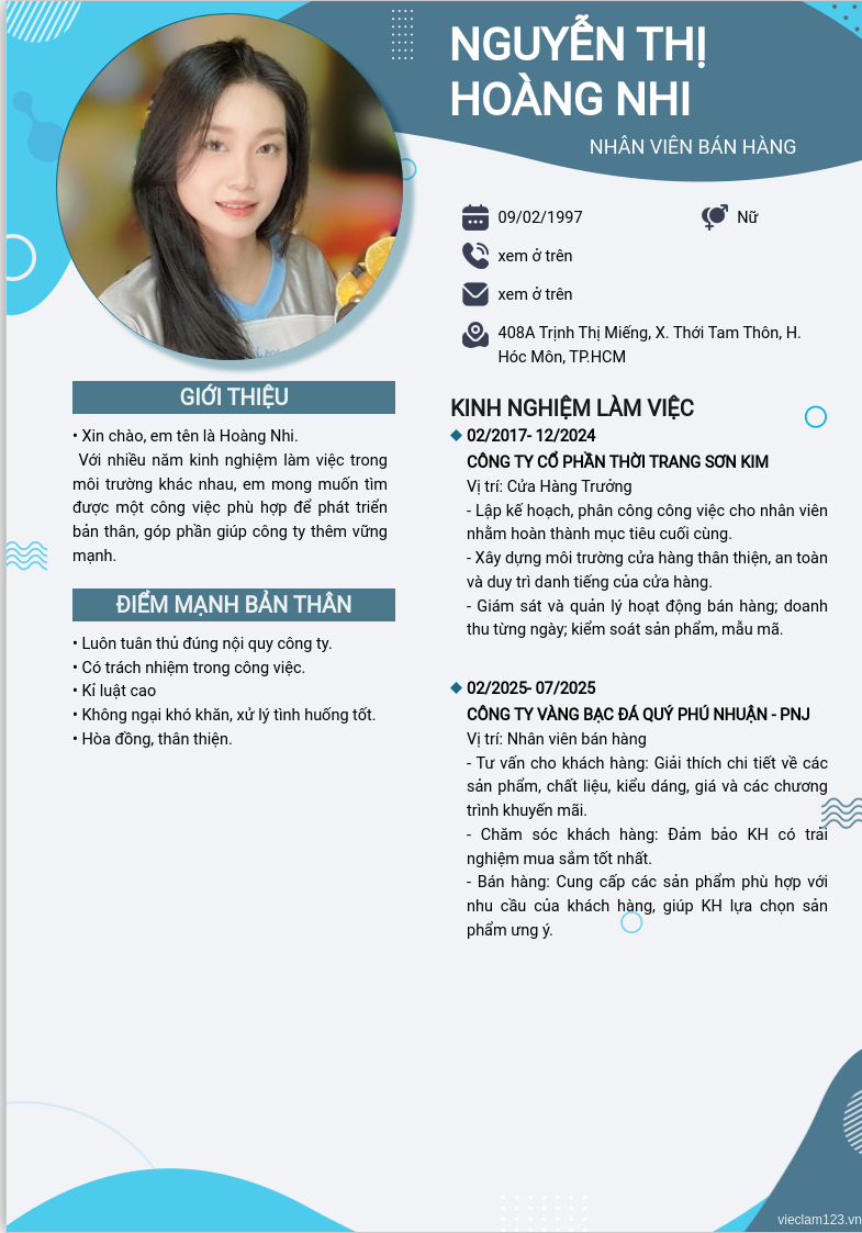 ảnh cv