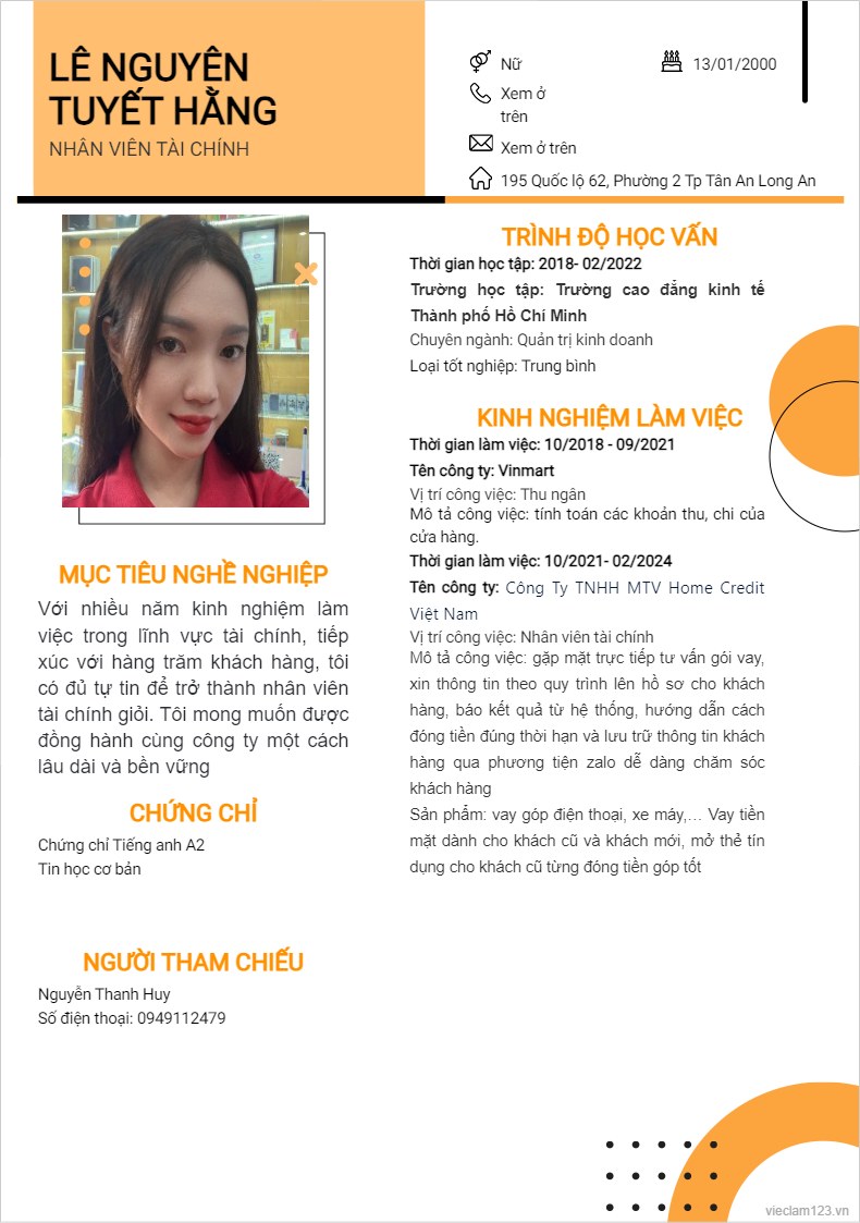 ảnh cv