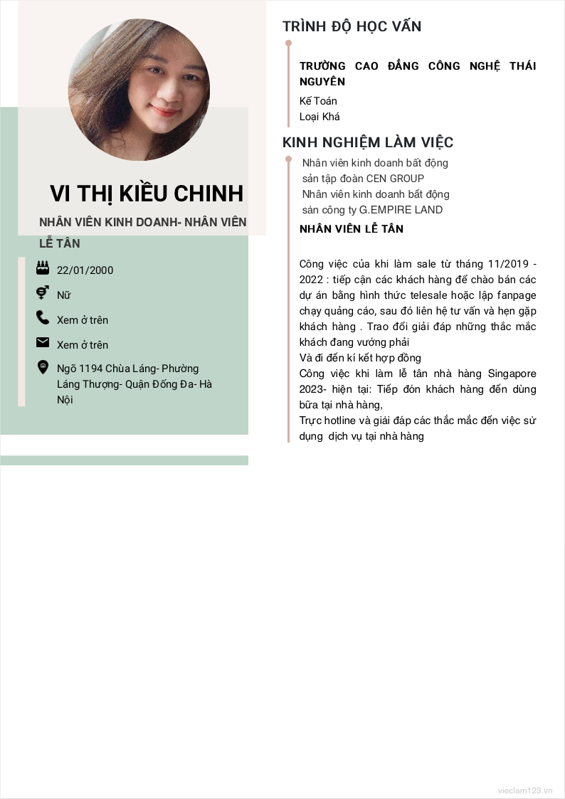 ảnh cv