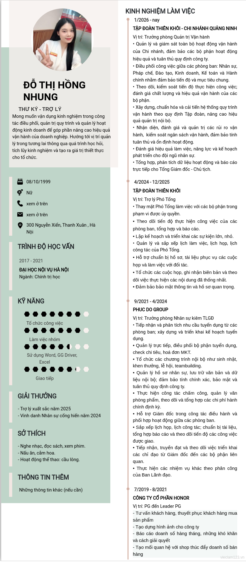 ảnh cv