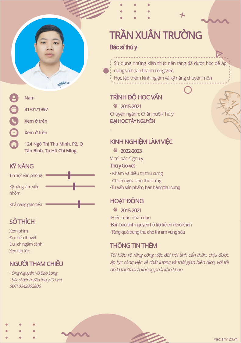 ảnh cv