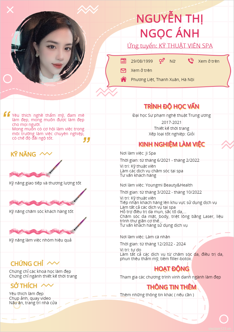 ảnh cv