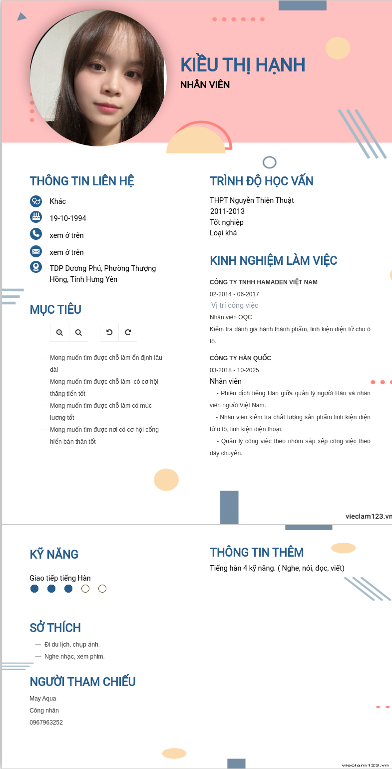 ảnh cv