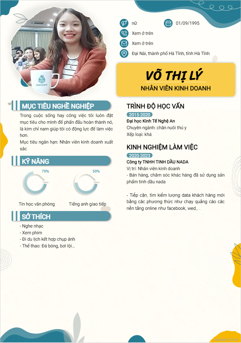 ảnh cv