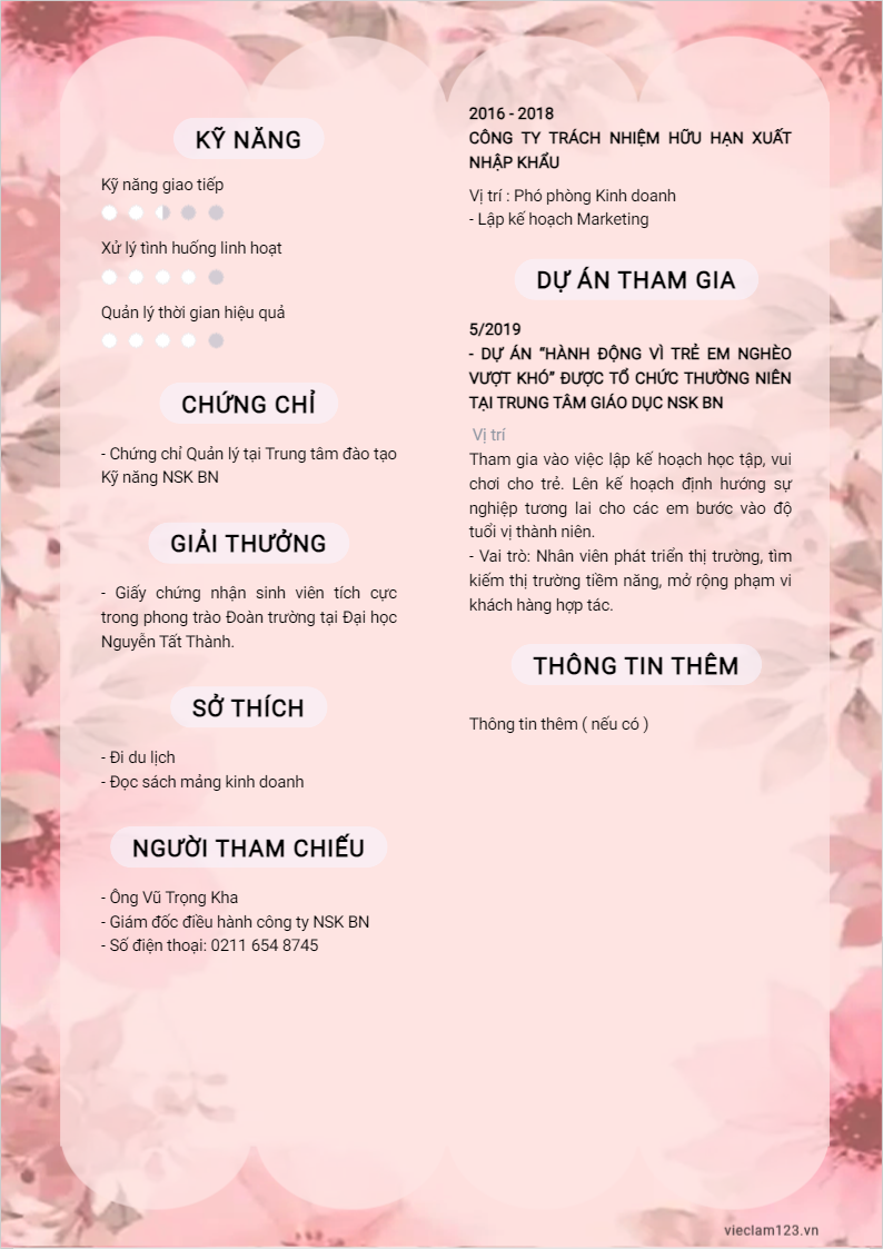 ảnh cv