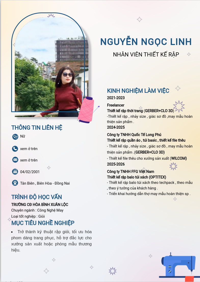 ảnh cv