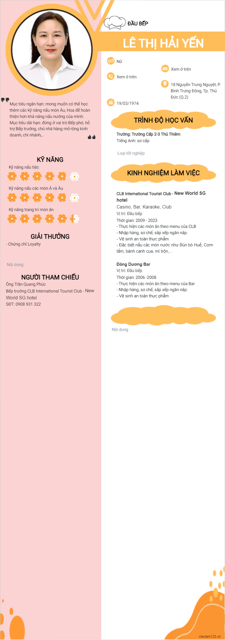 ảnh cv