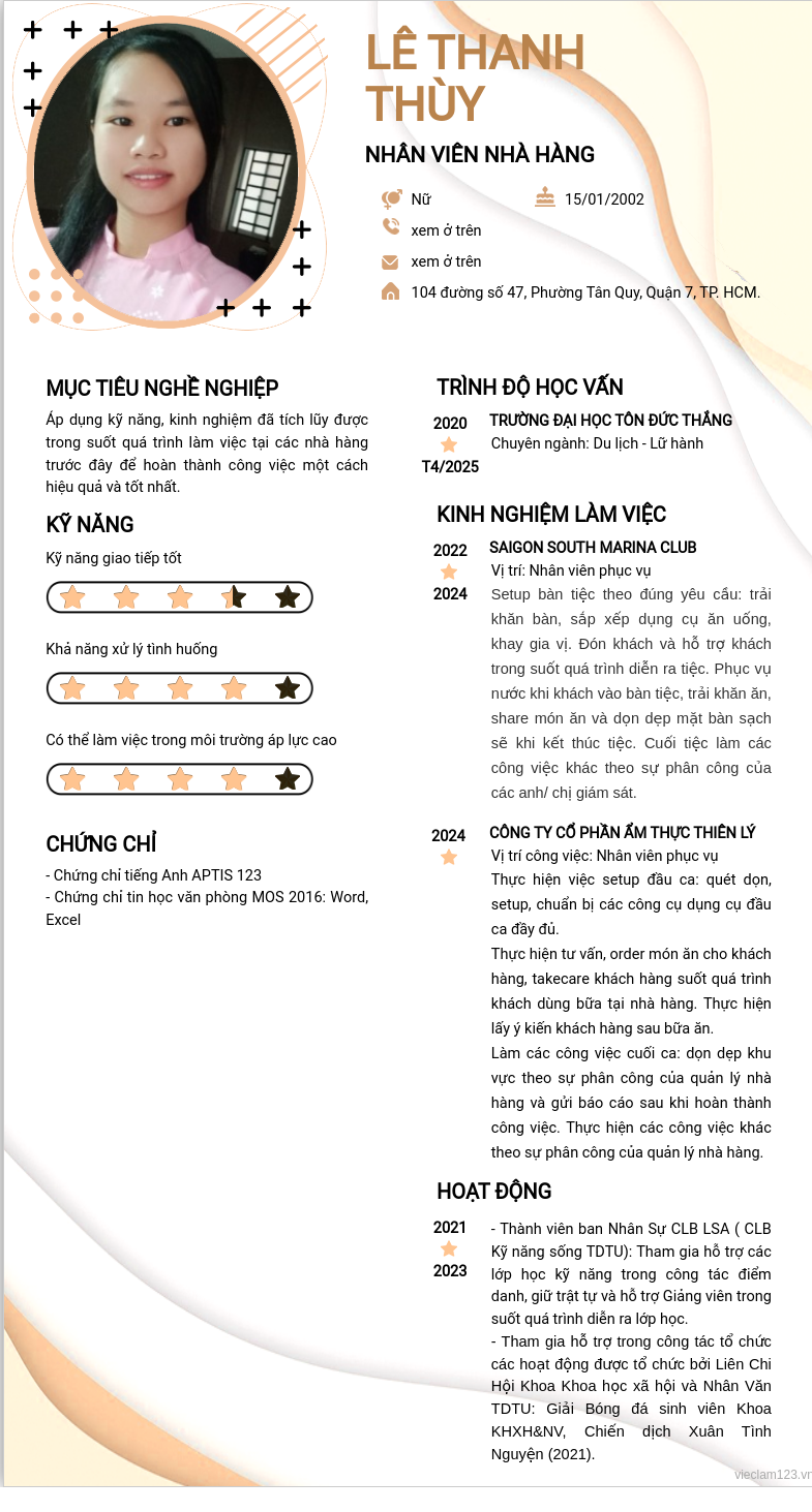 ảnh cv