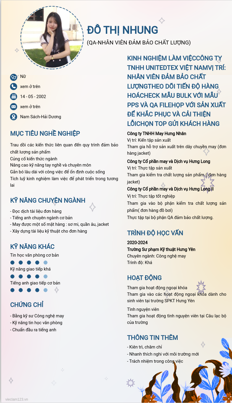 ảnh cv