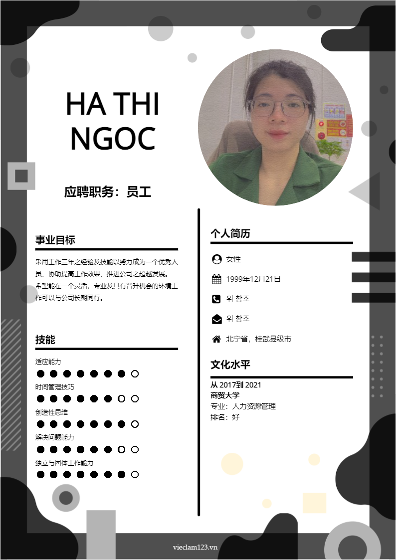 ảnh cv