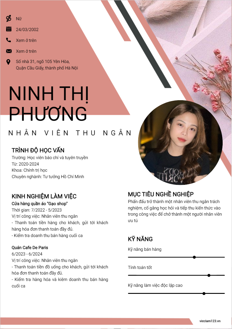 ảnh cv