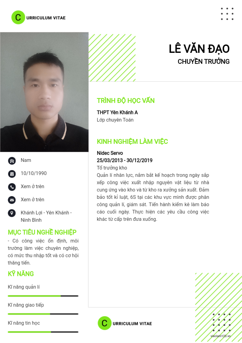 ảnh cv