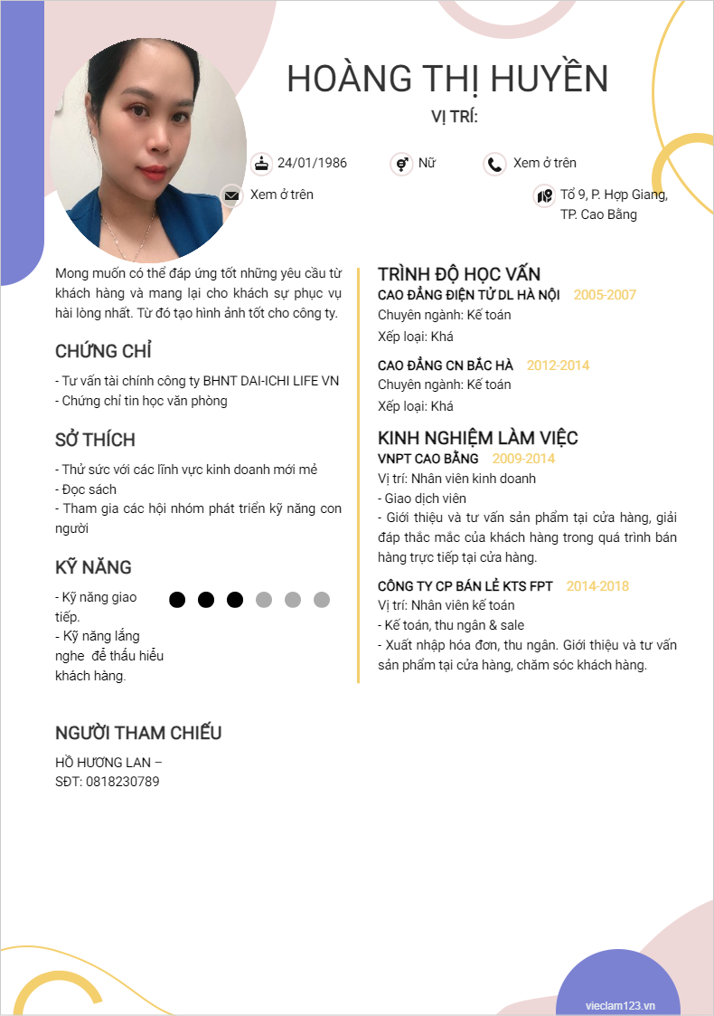 ảnh cv