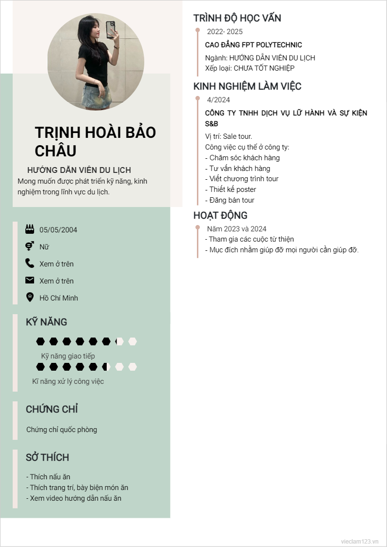 ảnh cv