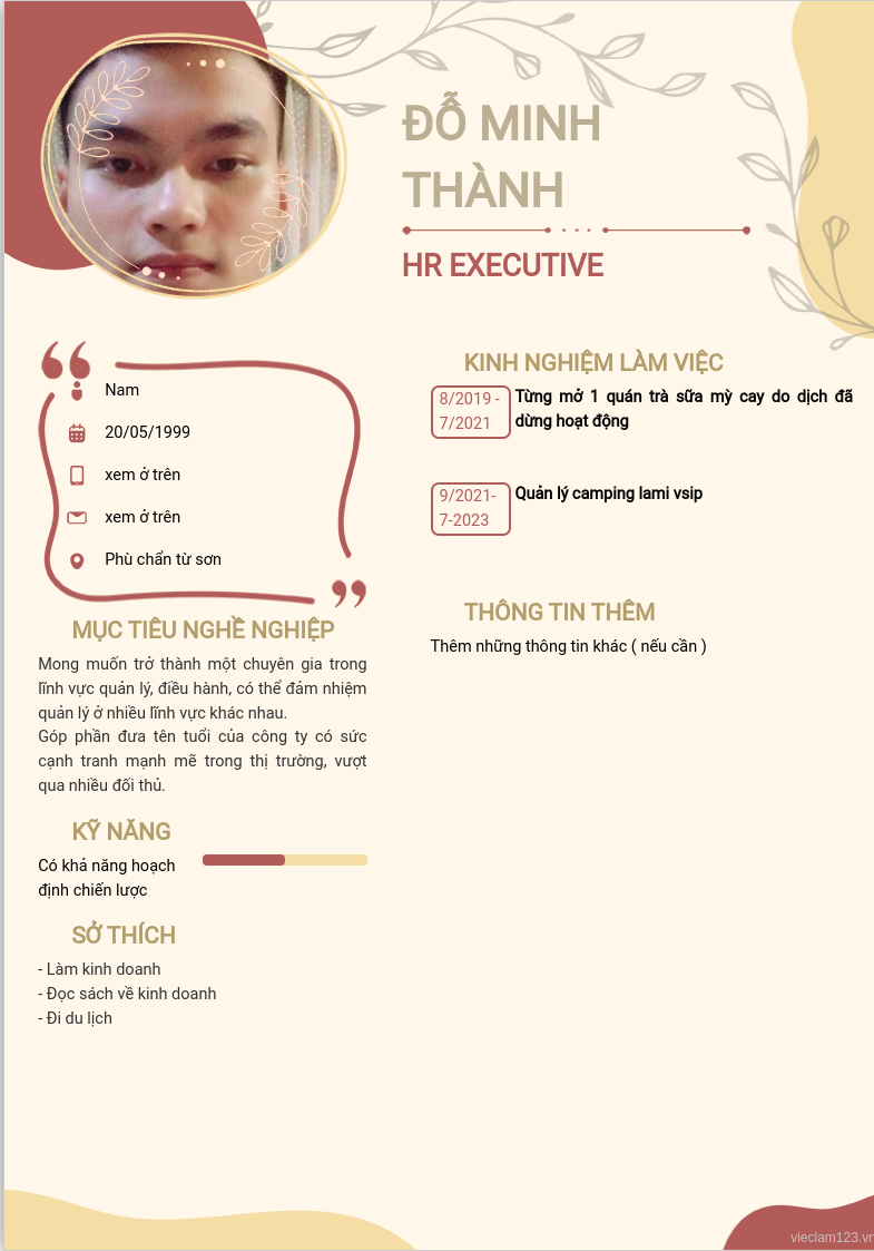 ảnh cv