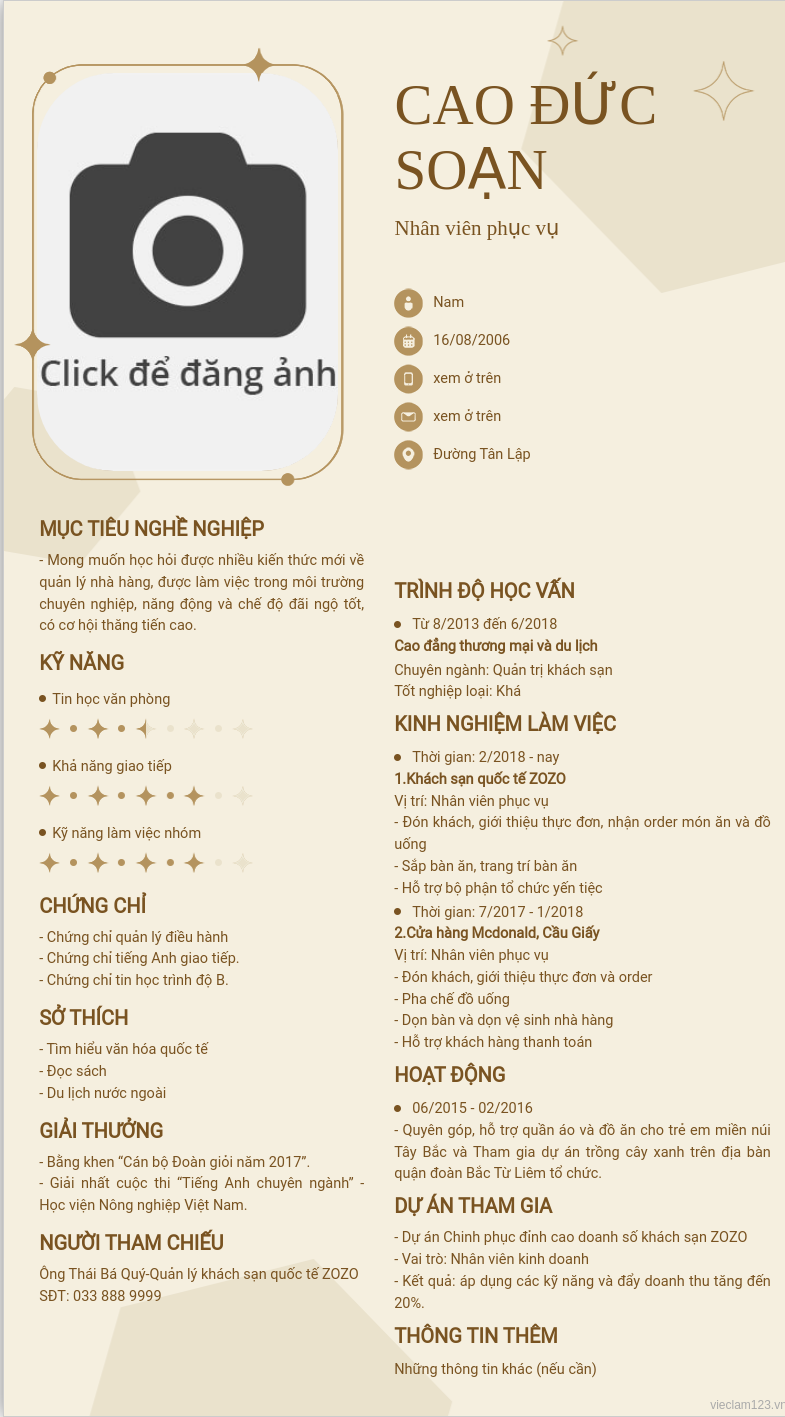 ảnh cv