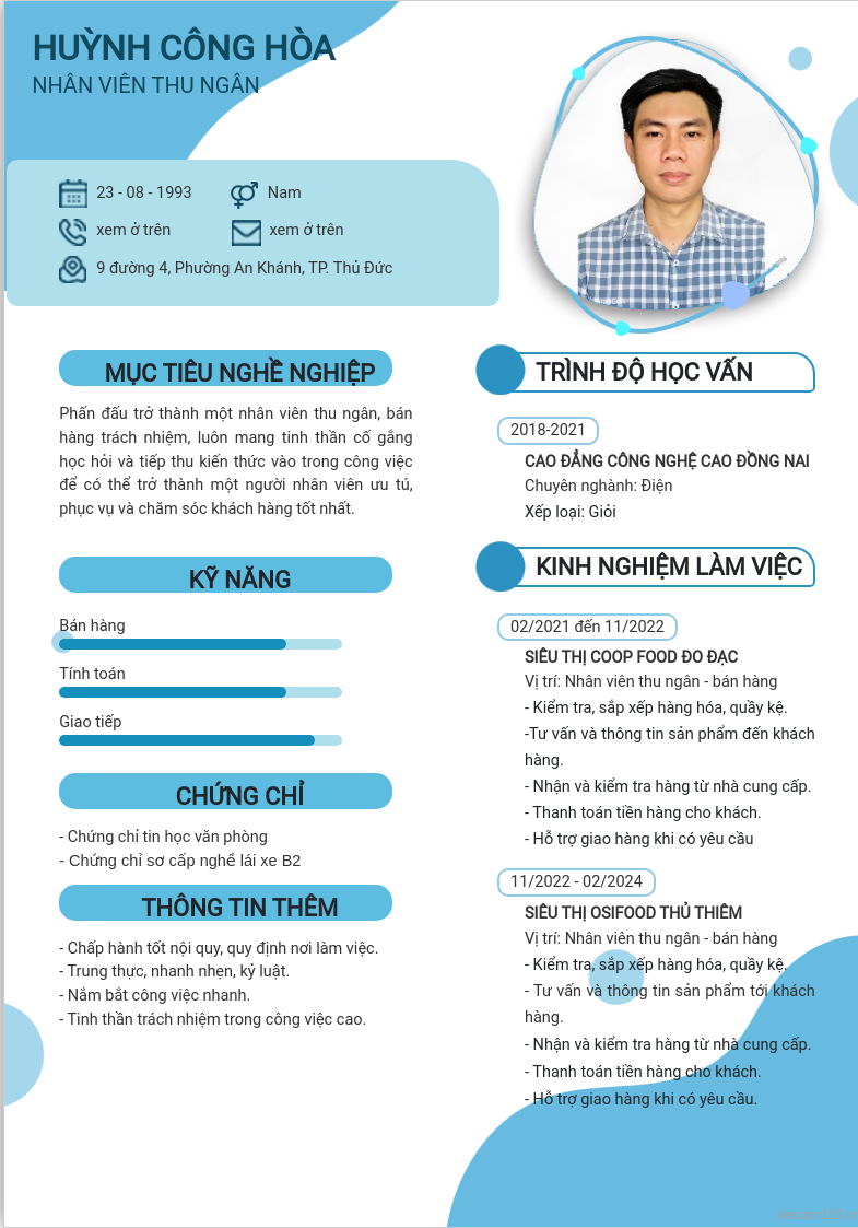 ảnh cv