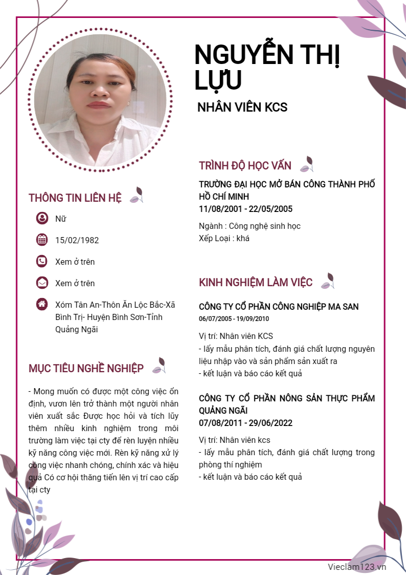 ảnh cv