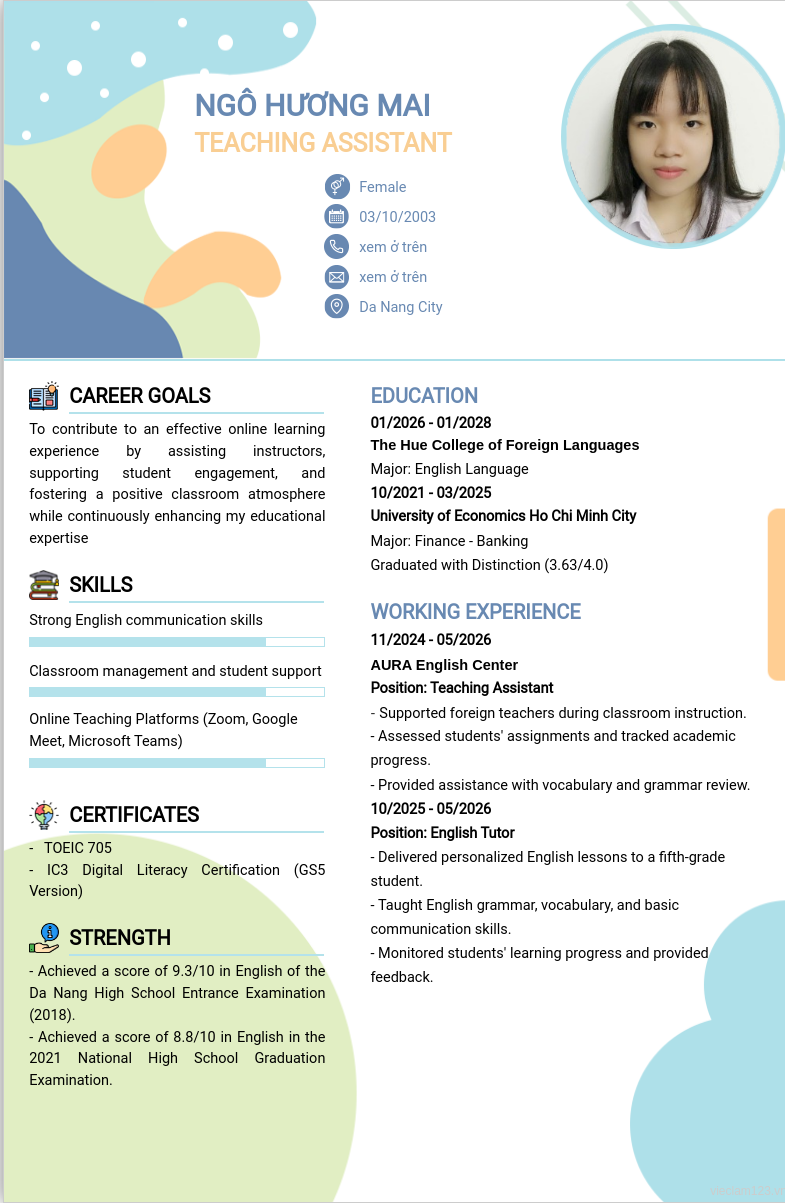 ảnh cv