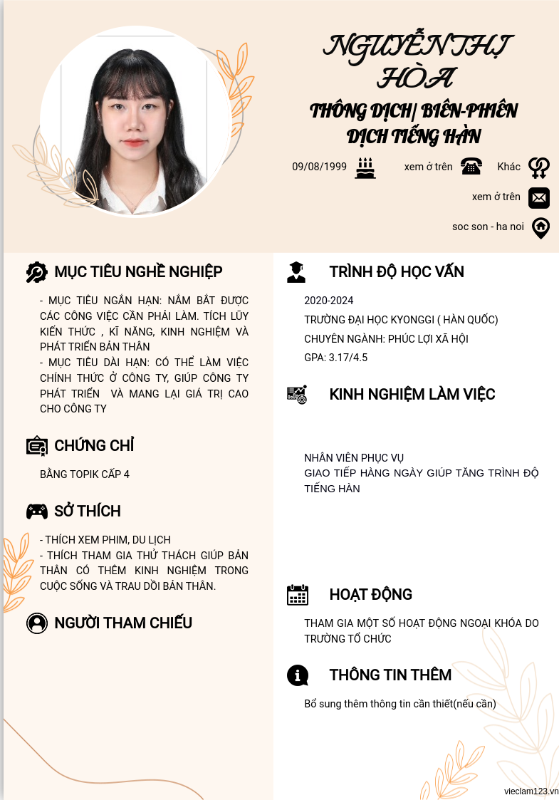 ảnh cv