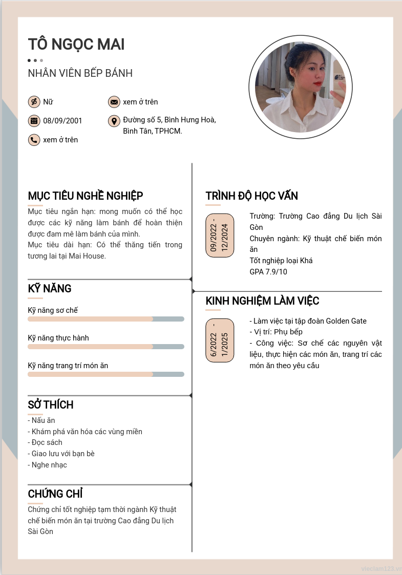 ảnh cv