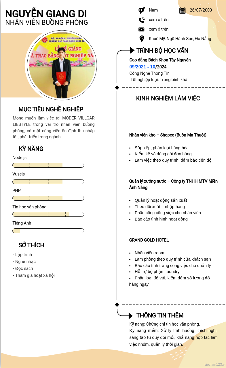 ảnh cv