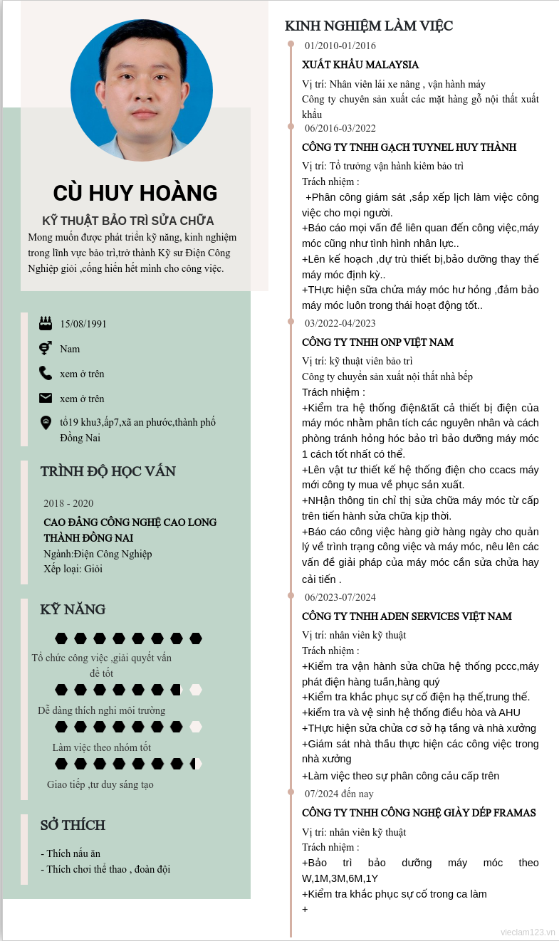 ảnh cv
