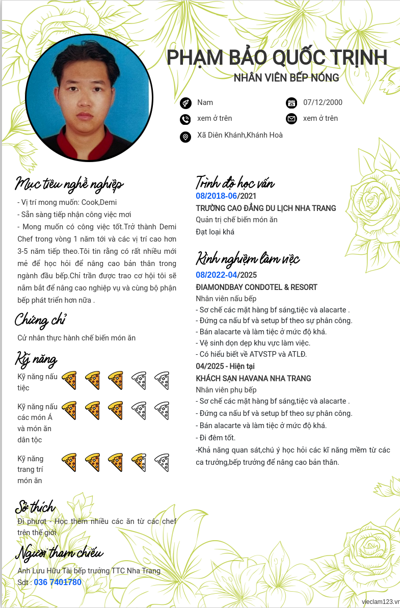 ảnh cv