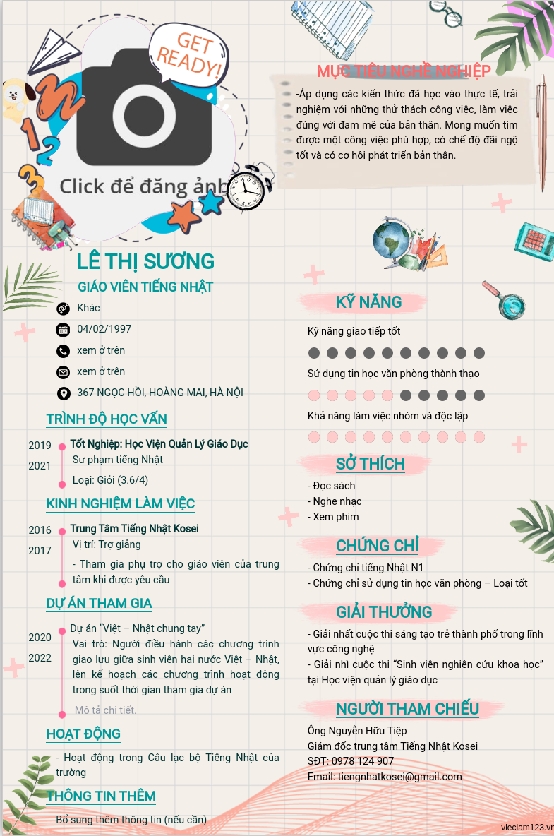 ảnh cv